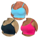 Kit 3 Tops Fitness Feminino Alça Fina Academia