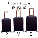 Kit Com 3 Capas De Mala