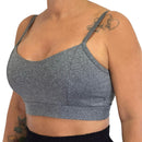 Kit 3 Tops Fitness Feminino Alça Fina Academia