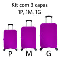 Kit Com 3 Capas De Mala