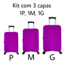 Kit Com 3 Capas De Mala