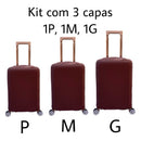 Kit Com 3 Capas De Mala