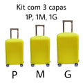 Kit Com 3 Capas De Mala